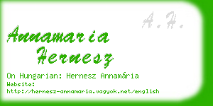 annamaria hernesz business card