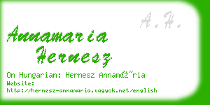 annamaria hernesz business card